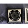 Image 2 : Lot of 3 Optic Serigraph 10" x 10" Modern circa 70s Framed Wall Decor Art