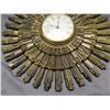 Image 4 : Vintage MCM 1969 Syroco Dart Plastic Wall Clock Sunburst *works*
