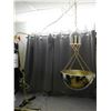 Image 1 : Chrome Half Globe Swag Chain Lamp Vintage