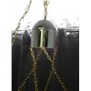 Image 3 : Chrome Half Globe Swag Chain Lamp Vintage