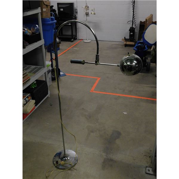 Chrome Orbiter Floor Lamp Reading Lamp