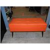 Image 3 : Orange Storage Ottoman Entryway Sitting Bench