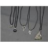 Image 1 : 5 Assorted Artesian Made Pendant Necklaces Skull, Cross, Etc