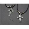 Image 2 : 5 Assorted Artesian Made Pendant Necklaces Skull, Cross, Etc