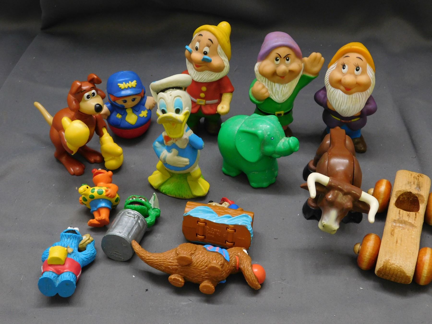 Vintage Random Toy Lot & Sesame Street PVC Figurines