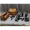 Image 1 : Vintage Camera Lot Canon EOS Rebel K2 Asahi Pentax ME SLR Lens Bags Tripod etc