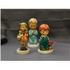 Image 1 : Lot of 3 Goebel Hummel Figurines Roving Red head Boy, School girl, Praying Boy