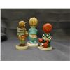 Image 4 : Lot of 3 Goebel Hummel Figurines Roving Red head Boy, School girl, Praying Boy