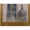 Image 3 : Original Framed Watercolour Painting of Cathedral Church Signed M.B. Antworp 94