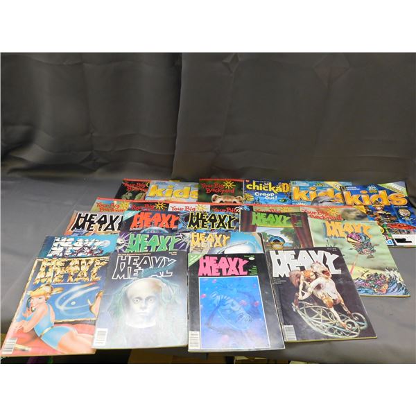 Lot of Heavy Metal Magazines 1979 & 1980, Your Big Backyard National Wildlife Federation, Nat Geo