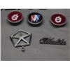 Image 2 : Lot of Assorted Auto Car Emblems, Hood Ornament, Center Caps