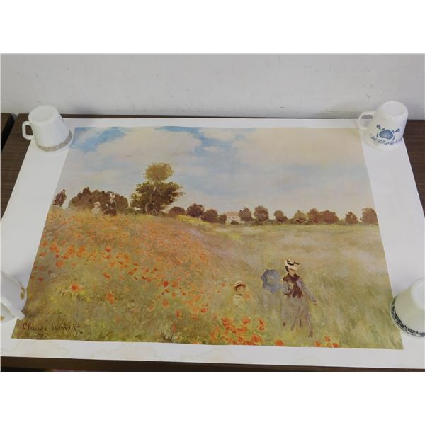 Claude Monet Athena 1976 Art Print 35" x 23"