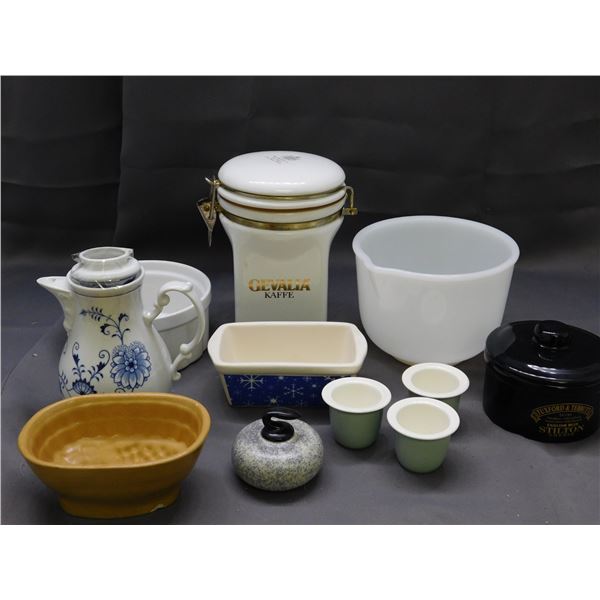 Lot of 11pcs Vintage Ceramic Assorted Kitchen Ware