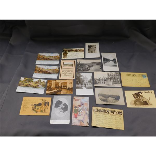 Lot of Vintage Antique Post Cards Telegraph, Cracker Jacks, Etc