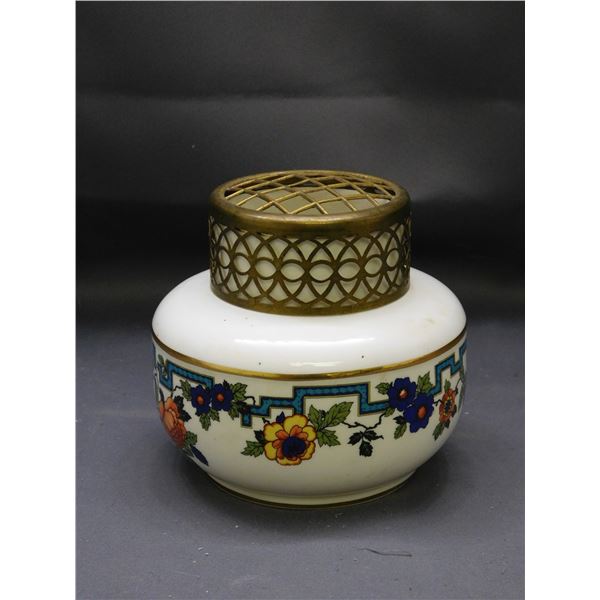 Ceramic Falcon England  No 2 Ceramic Vase with Flower Frog