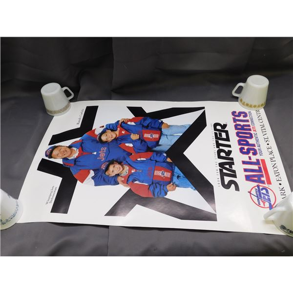 Lot of 2 Winnipeg Jets Starter Advertising Posters