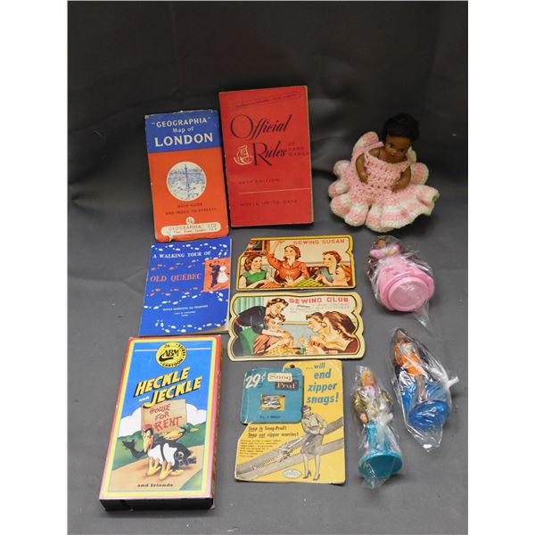 END OF THE RUN Dolls, Sewing Susan Needles, Snag Pruf Zippers, Heckle Jeckle, Etc