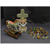 Image 1 : Lot of Wade Red Rose Tea Figurines, Angel "Bless This Family and House" and Rocking Horse