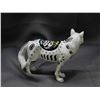 Image 3 : Resin Decorative Indigenous Style Artwork on Wolf Sculpture Figurine