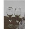 Image 5 : Misc Glassware, Collectible Plates and Stands, Crystal Wine Glasses, Champagne