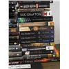 Image 4 : Lot of 40 Black Books Assorted Genres and Titles Murder Mystery, Fiction, Kathy Reichs, Etc