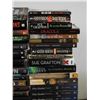 Image 5 : Lot of 40 Black Books Assorted Genres and Titles Murder Mystery, Fiction, Kathy Reichs, Etc