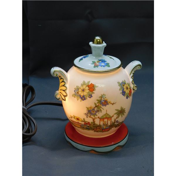 Ceramic Porcelain Urn Lamp Asian Style