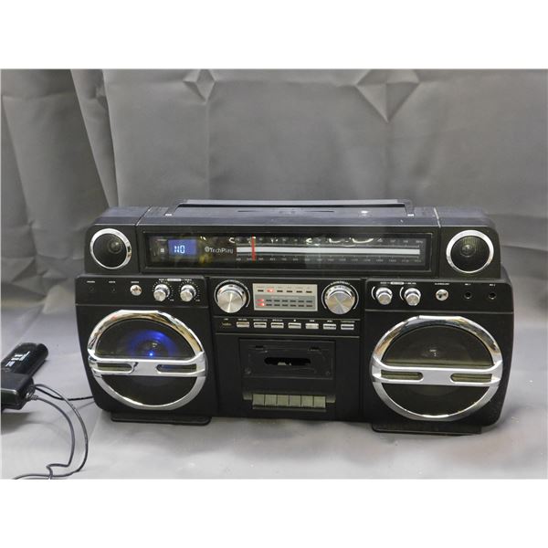 TechPlay Modern Boombox Radio, CD & Tape Player