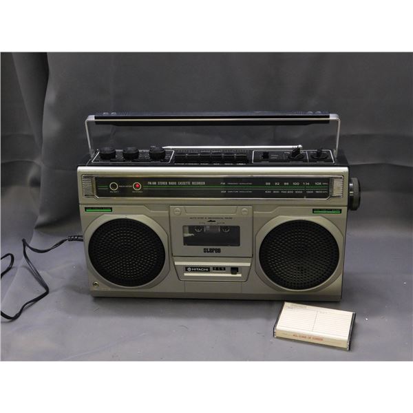 Hitachi AM FM Radio Tape Player TRK-7300H