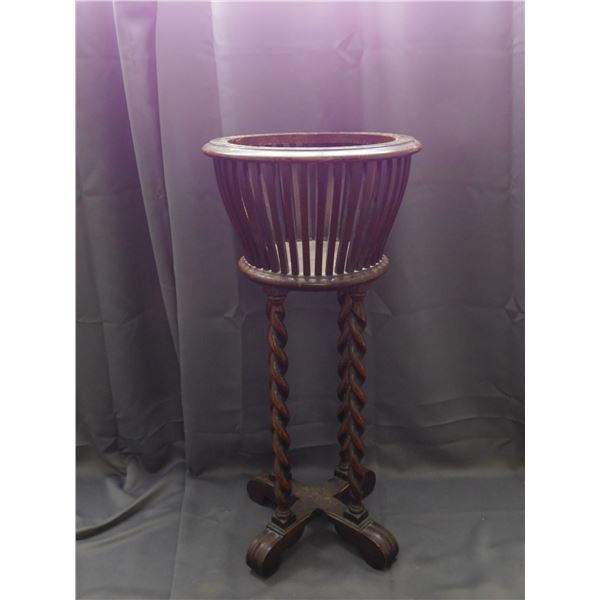 Vintage Wooden Floor Standing Planter