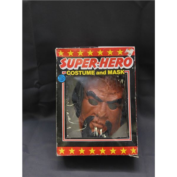 Vintage Super-Hero Mask Lt Worf Star Trek TNG 1987 (no costume) With Box
