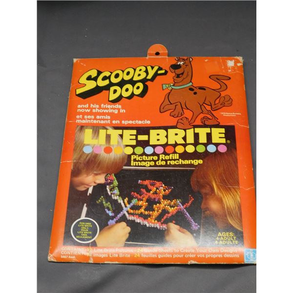 Scooby Doo Lite-Brite Hasbro Picture Refills 1978 Hanna Barbera