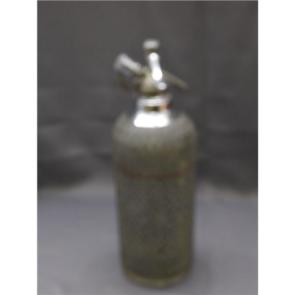Vintage MCM Seltzer Soda Bottle Mesh