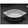 Image 2 : Pair of Pyrex Blue  471-B 500ml and 473-B 1L Cinderella Crock Pots with Lid, Flat Bottom Crock