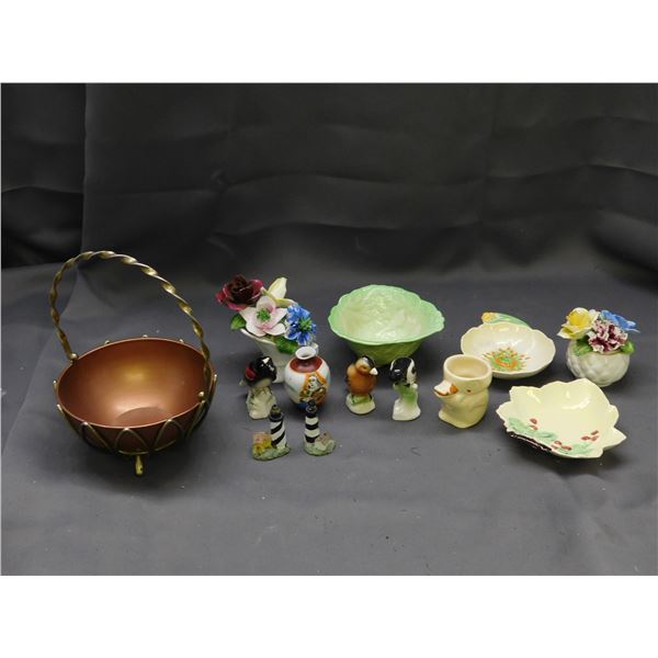 13 decorative pieces including 3 Carletonware