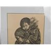 Image 2 : 1983 Patti Lindstrand Mother with Child 17" x 21" Framed Print