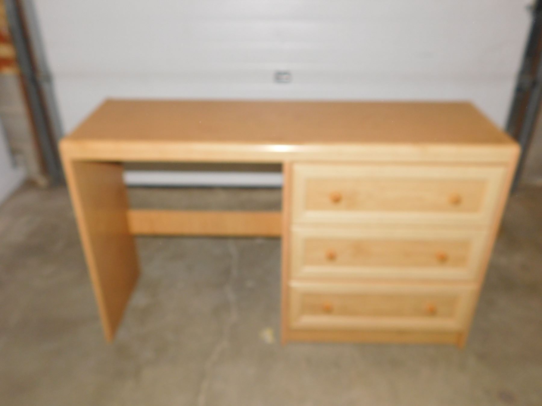 3 Drawer Wooden Office Desk
