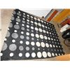 Image 1 : Large Floor Area Rug Black Polka Dot
