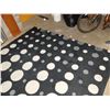 Image 3 : Large Floor Area Rug Black Polka Dot