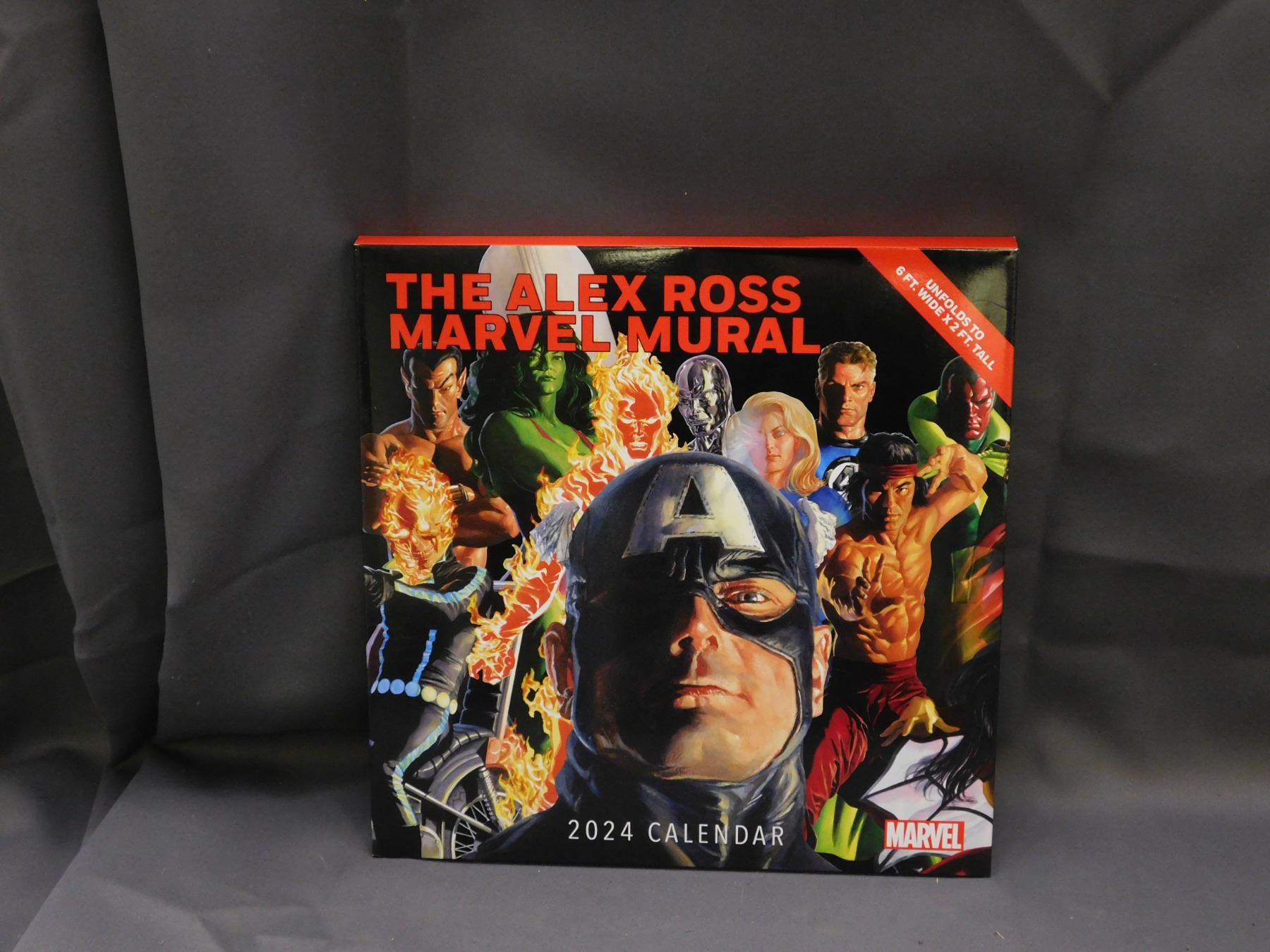 Alex Ross Marvel Mural 2024 Calendar