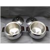 Image 4 : Pair of West Bend Penguin Hot & Cold Server Stainless Steel w Bakelite Handles