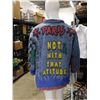 Thrill Jeans 3X Men's Denim Jacket with Writing / Artwork Impressions