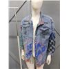 Image 2 : Thrill Jeans 3X Men's Denim Jacket with Writing / Artwork Impressions