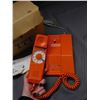 Image 3 : ITT Northern Telecom "Contempra" Orange Rotary Telephone