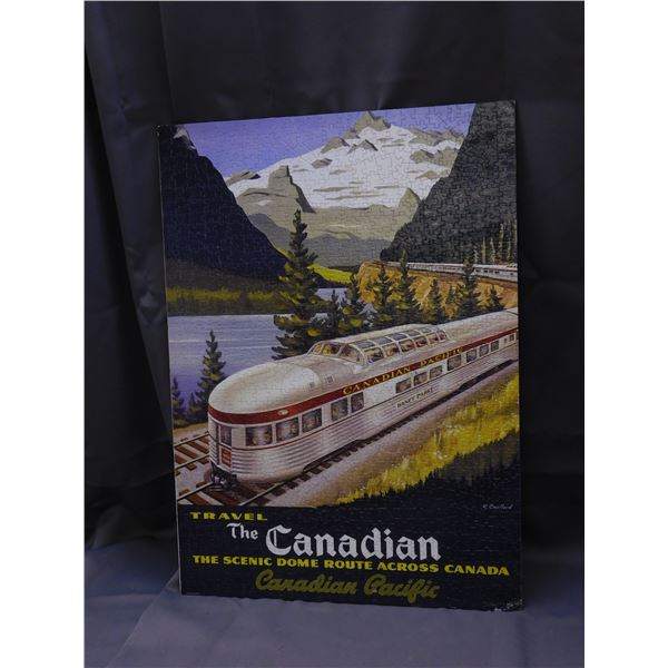 Travel "The Canadian" Scenic Dome Route Across Canada Canadian Pacific Finished Puzzle