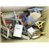 Image 2 : Large Box of Assorted Tools / Parts Pieces Hardware Contractor Supplies
