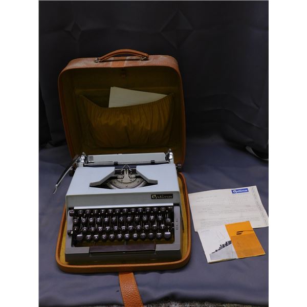 Vintage Optima Portable Typewriter