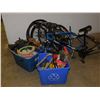 Image 1 : LARGE Load of Bicycle Bike Parts incl 2 Frames, Wheels, 2 Bins FULL of Brakes, Gears, Etc