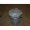 Image 2 : Vintage Galvanized Steel Trash Can 20" Tall 17" Diameter