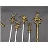 Image 2 : Lot of 6pcs Curtain Pull Rod, Fireplace Rake North Wales, BBQ Skewers